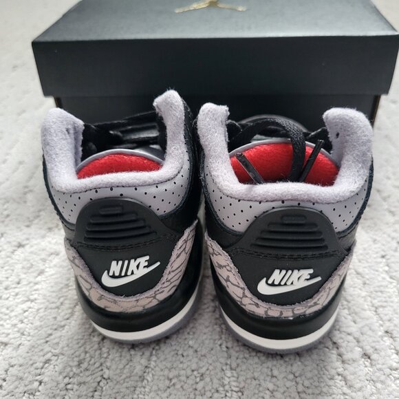 Baby Size 7c - Jordan 3 Retro Black Cement (2024) (TD) DM0968-010 Authentic New! - Picture 6 of 9